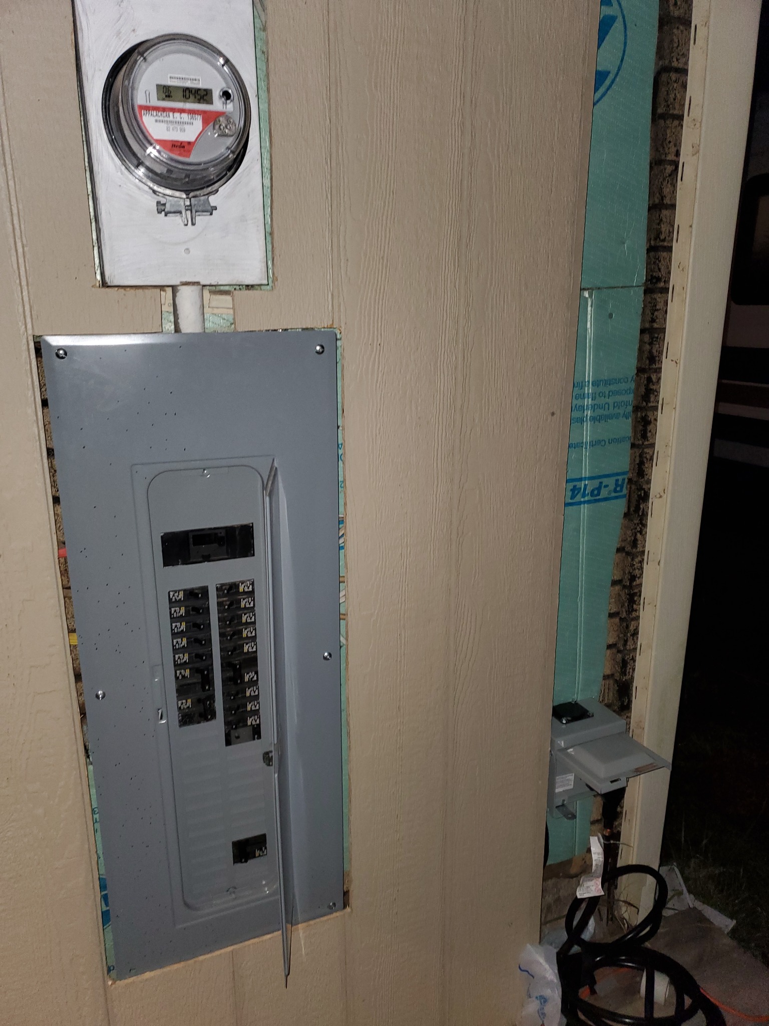 New electrical panel installed