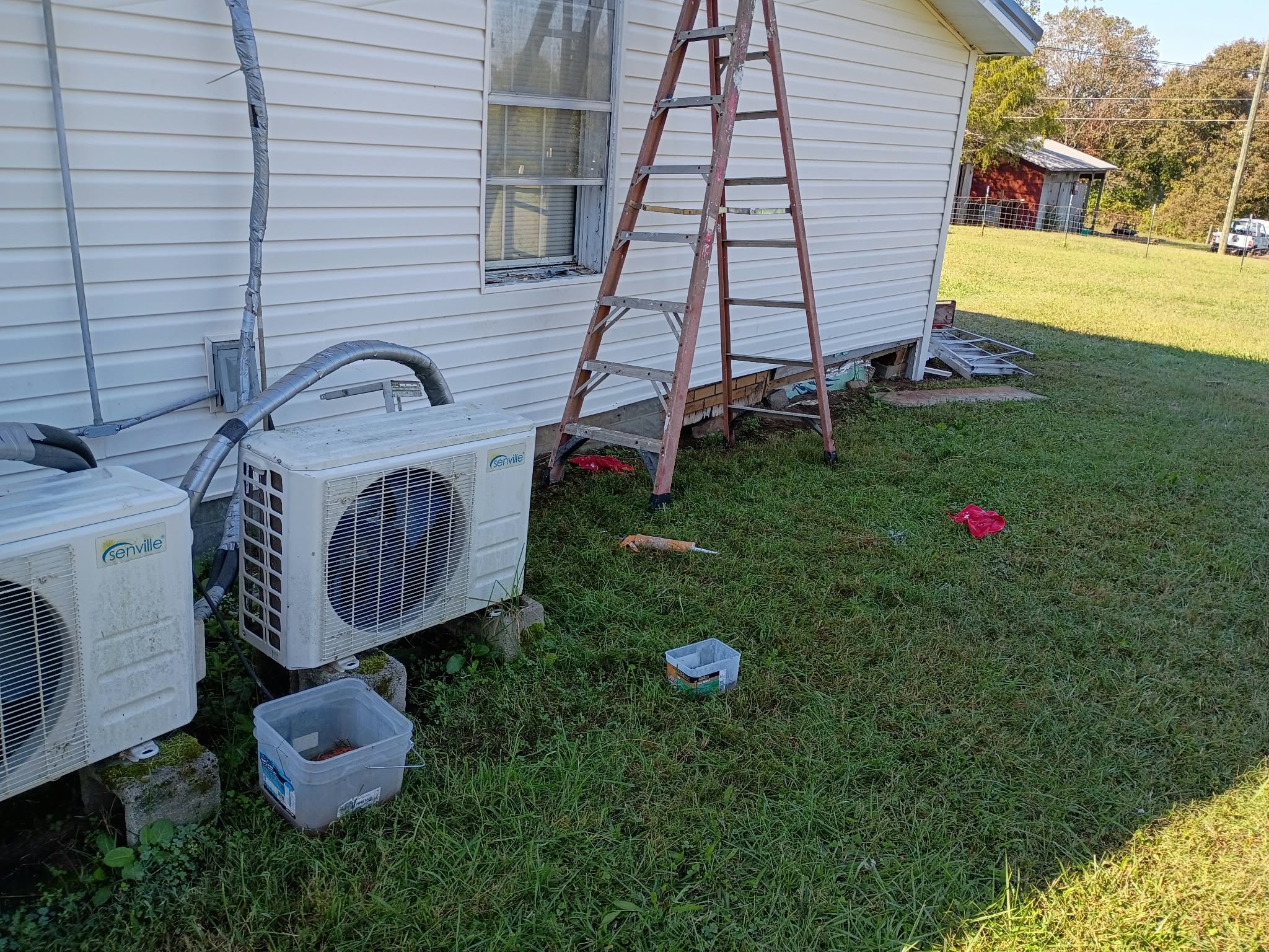 Exterior siding and lower trim replacement in progress